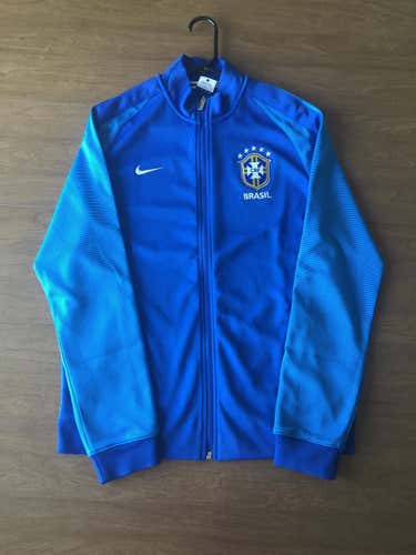 Like New Nike Brazil Warm Up Jacket Blue