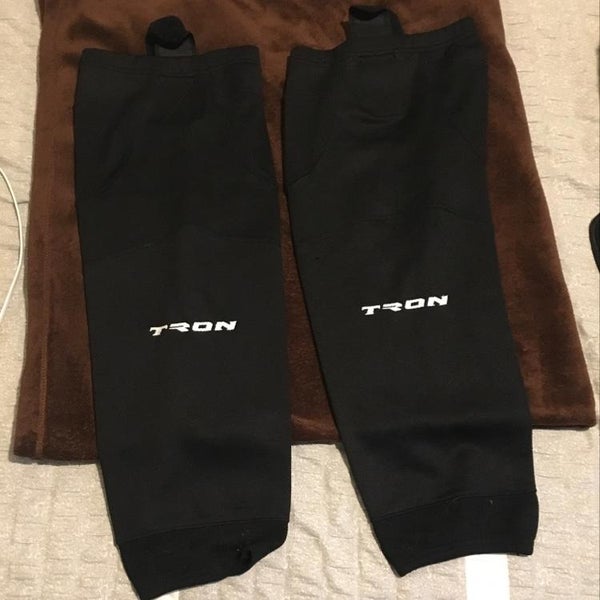 Black Hockey Socks 26” With Velcro Tabs