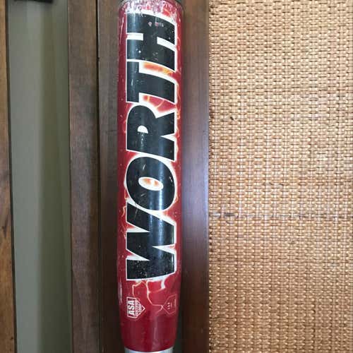 Worth AMP EST Jeff Hall ASA Certified 34”/26.5 Oz Slow Pitch Softball Bat