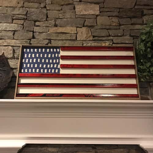 Custom Made Hockey Stick American Flag