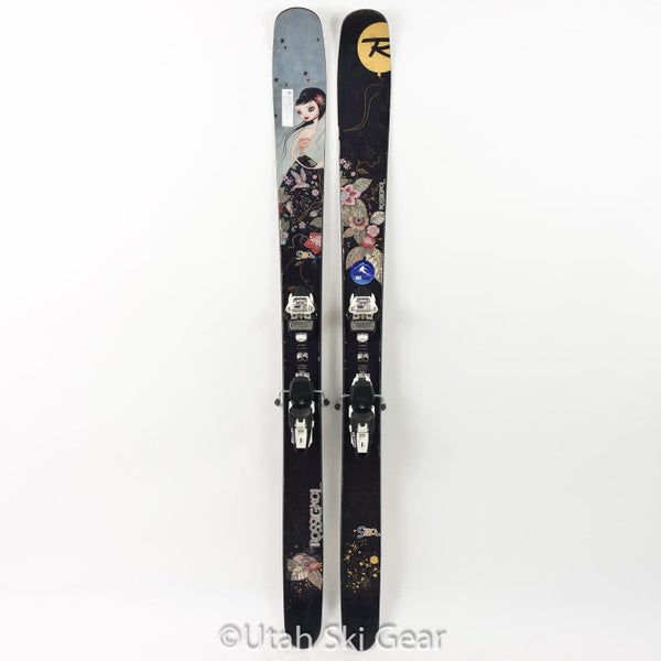 USED 168 Rossignol S110W Skis 10/11 Marker Squire 11 Women's Powderski