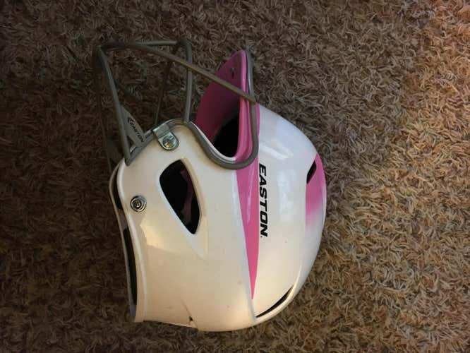 Easton Natural Two Tone Batting Helmet White/Pink