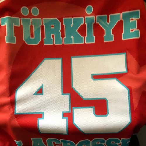 Turkiye Lakros Jersey #45 Large (Great Condition)