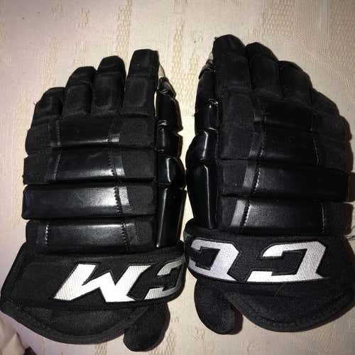 CCM 14” 4 Roll Black Pro stock Gloves