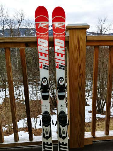 Rossignol Hero J Multi Event Skis 130 cm with Axiom Jr. bindings
