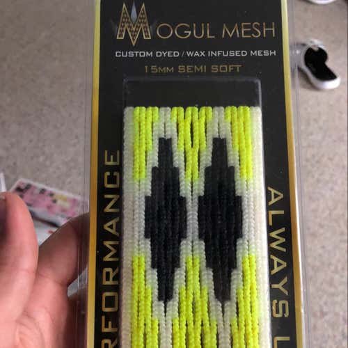Black And Yellow Argyle Mogul Mesh