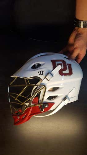 Custom University of Denver WHITE-OUT Helmet + Glove Package