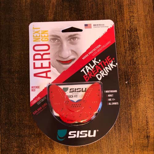 BN SISU Aero Mouthguard Adult (Age 11+) Red