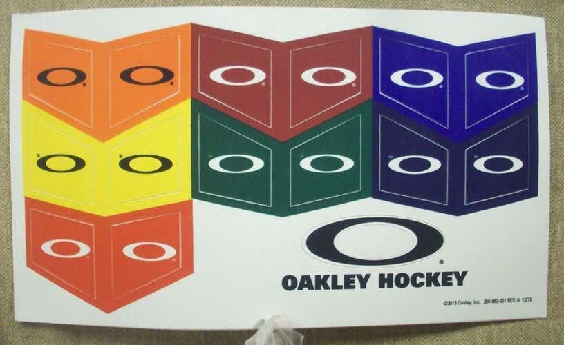 Oakley Visor Sticker Sheet Full Set