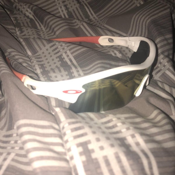 Brand New Real Red And White Oakleys With Protective Case
