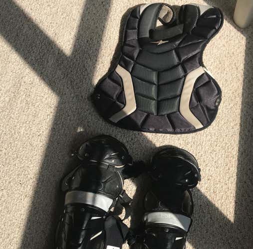 All Star System 7 Chest Protector 12-16 Yrs. & Leg Guards 9-12yrs