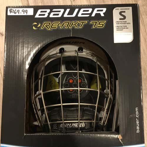 Bauer Re-Akt 75 Helmet Combo Small