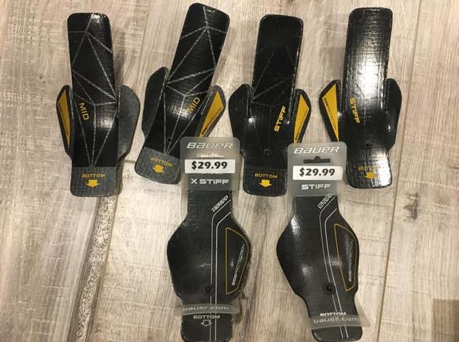 Bauer Skate Tongue Inserts - Mid, Stiff, X-Stiff, Comes As 3-Pack