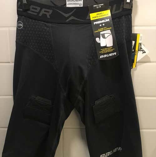 Bauer Compression Jock Short - YOUTH LARGE