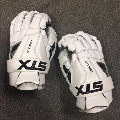 BN WHITE STX CELL IV SIZE 13 LACROSSE GLOVES