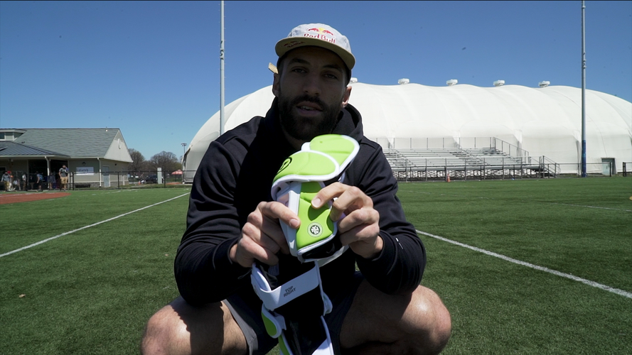 Paul Rabil's Custom New York Lizards Warrior Burn Arm Pads