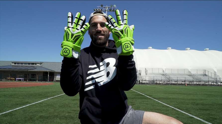 Paul Rabil's Custom New York Lizards Warrior Burn Pro Gloves