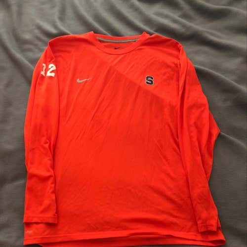 Syracuse Team Issued Practice Dri Fit Long Sleeve #12