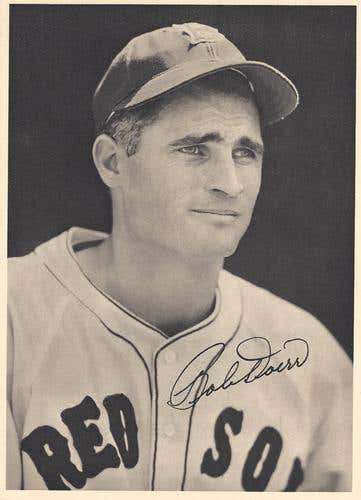 Boston Red Sox 1948 Bobby Doerr Autograph Picture