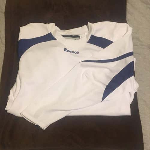 White Reebok Edge Jersey Adult LG never Worn