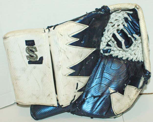 LITESPEED HOCKEY - ADULT SR GOALIE CATCH ICE HOCKEY BINDLESS GOAL GLOVE USED