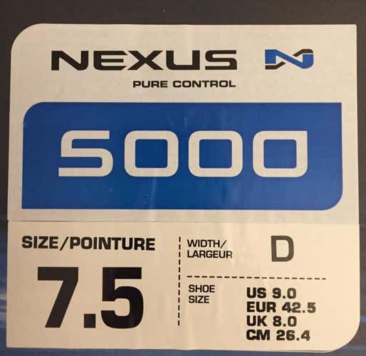 Bauer Nexus 5000 Sr Size 7.5 D