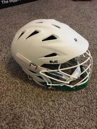 Warrior Evo Helmet - Adult - Matte White/Kelly Green - Size L/XL