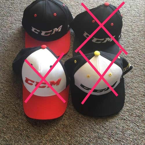 CCM HAT (BLACK ON RED ONLY)