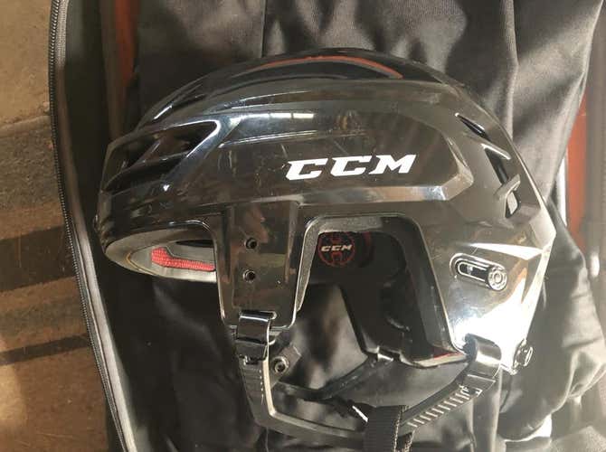 Pro Stock CCM Black Helmet Size L