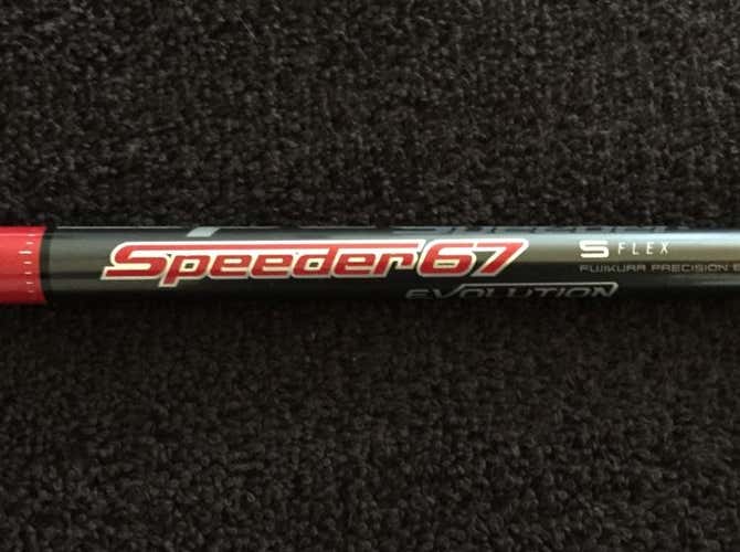 Taylormade Fujikura Speeder 67 Stiff Flex 3 Wood Shaft W Tip And Grip.