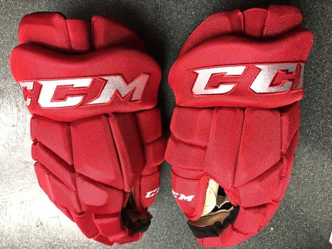 NEW CCM HGTK Gloves 13" Pro Stock Red Wings/Hurricanes