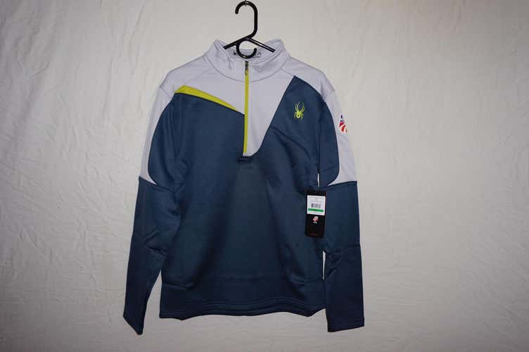 New US Ski Team Issued Spyder Charger Therma Stretch T-Neck Longsleeve layer
