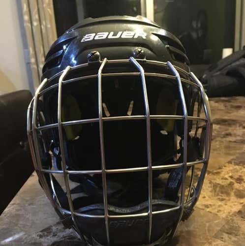 Bauer IMS 9.0 Small Black Helmet Combo