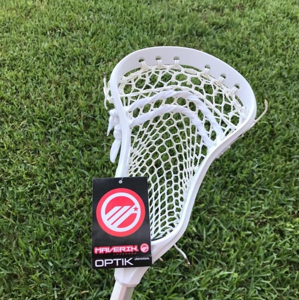 New Maverik Optik Strung With Soft Performance Mesh On A True Lacrosse Shaft
