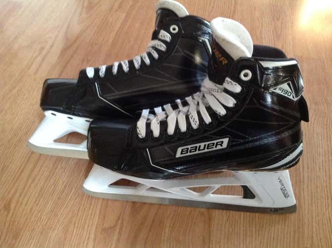 Bauer s190 Goalie Skates Senior Size 8d like new