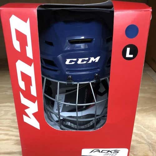 CCM Tacks 310 Helmet Navy Medium (NOT Large)