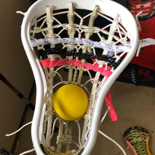 Harrow Head Traditionally Strung With Leathers, Strings, & Parachute Cord!