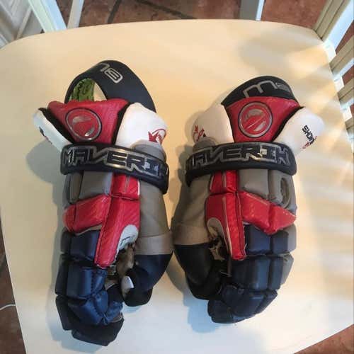 Used Maverik M3 Lacrosse Goalie Gloves