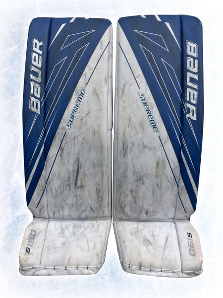 Bauer Supreme S190 Goalie Leg Pads Intermediate Large Blue