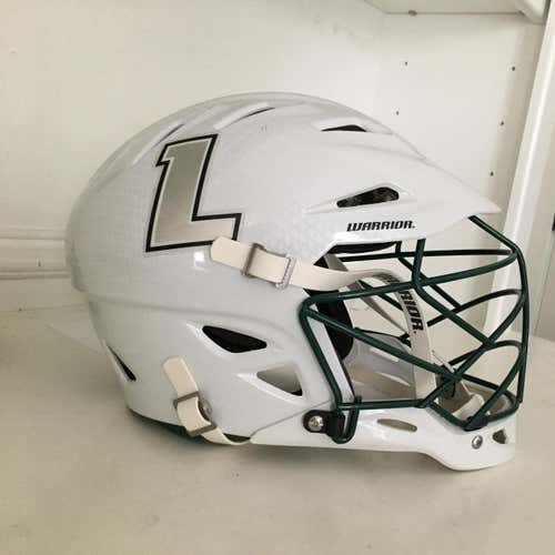 Game Team Issued LOYOLA GREYHOUNDS #6 Lacrosse Helmet CARBON FIBER Warrior Regulator 2