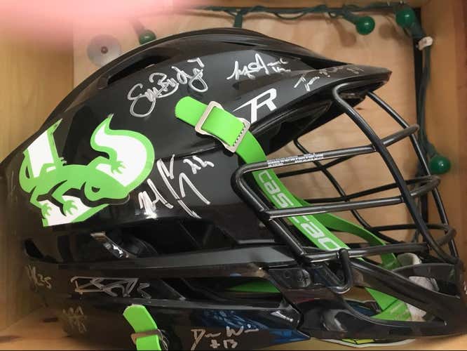 New York Lizards 2013 Team Signed Helmet