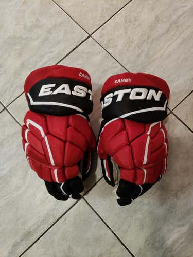 Easton GX game used Mike Cammaleri Devils mitts, 13"