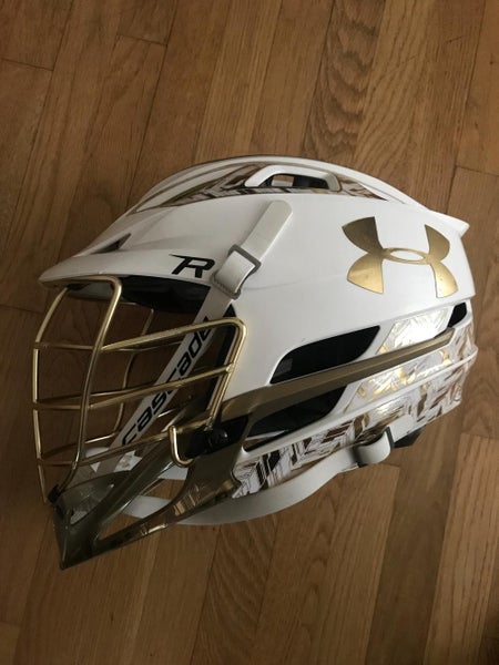 Brand New Cascade R 2015 Under Armour All-American Helmet (White and Gold) Limited Edition