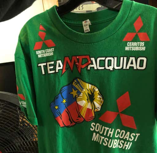 Team Pacquiao T Shirt(Green)(Large)(Used)