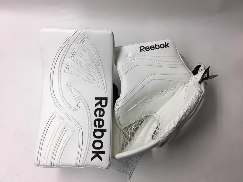 New Reebok Goalie Premier X28 Glove & Larceny L9 Blocker Full Right Senior