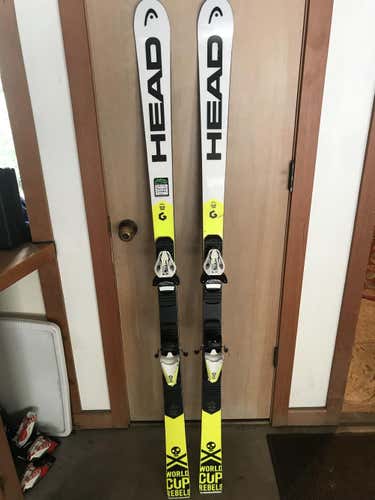 Head Worldcup GS RD JR Race Skis 166 with bindings