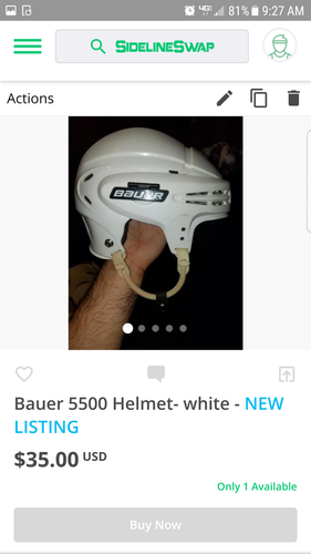 White bauer 5100(large) and Bauer 4500 (large)