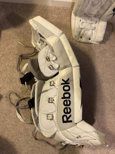 Reebok i9 larency pads and Reebok revoke pro glove and blocker