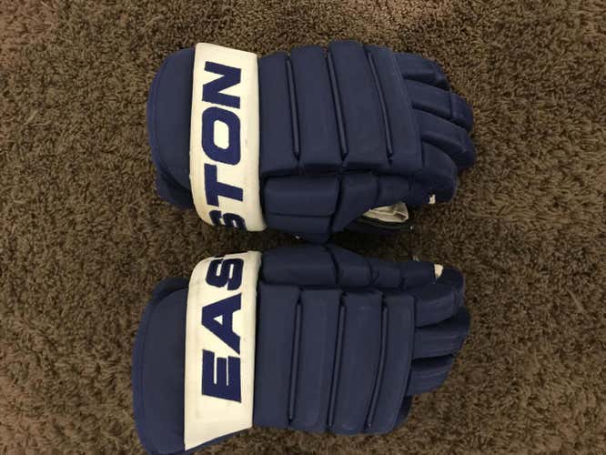 TORONTO MAPLE LEAFS ROYAL BLUE Easton Pro Stock Gloves Senior 14"
