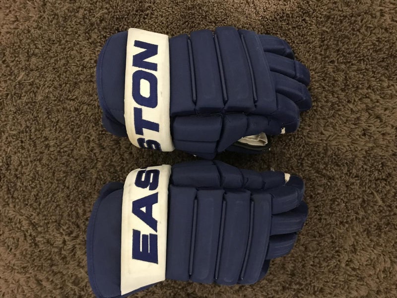 TORONTO MAPLE LEAFS ROYAL BLUE Easton Pro Stock Gloves Senior 14"
